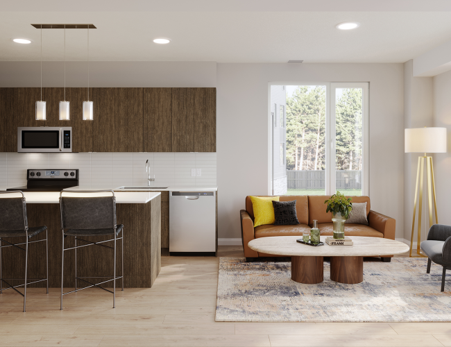 Apartment B - Kitchen & Living