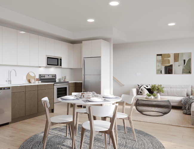 Apartment D - Dining & Living
